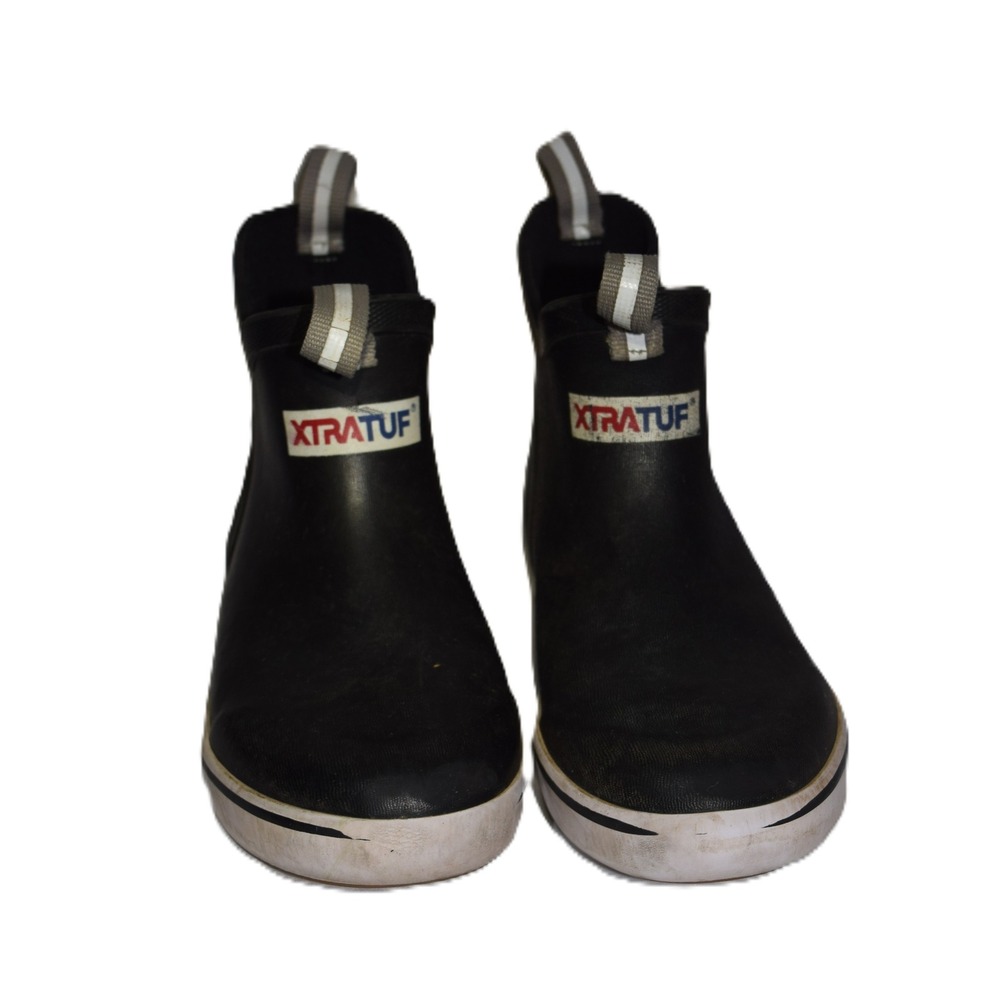 XTRATUF Ankle Deck Boot Kids 2M Black Good Waterproof Slip Resistant